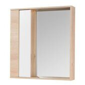 Зеркало-шкаф АКВАТОН Бостон 75 см, белый/дуб эврика 1A240302BN010